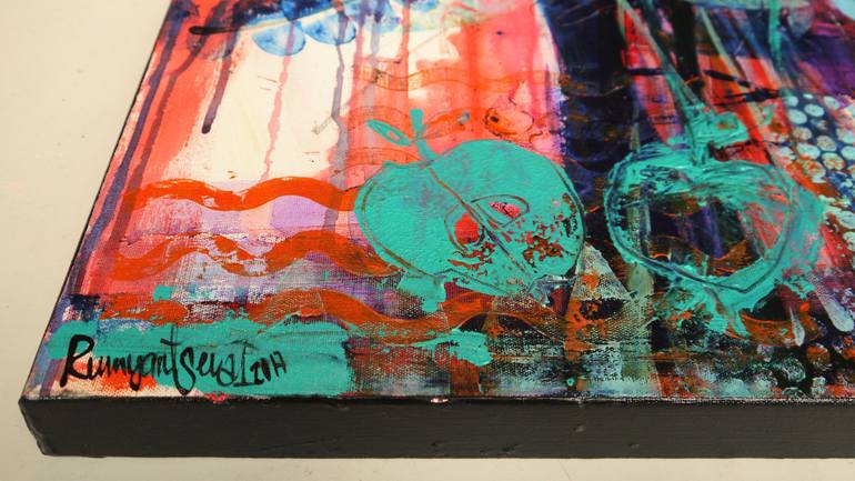 Original Abstract Still Life Painting by Irina Rumyantseva