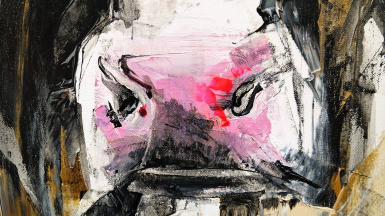 Original Figurative Animal Painting by Irina Rumyantseva