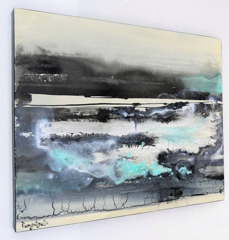 Original Abstract Landscape Painting by Irina Rumyantseva