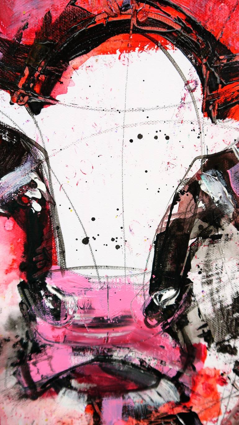 Original Portraiture Animal Painting by Irina Rumyantseva