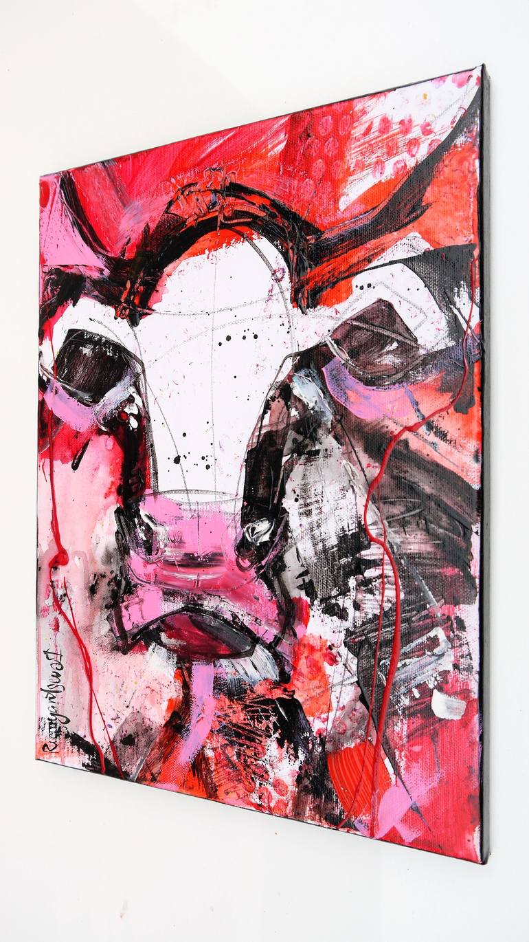 Original Portraiture Animal Painting by Irina Rumyantseva