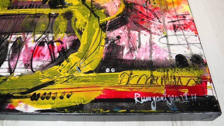 Original Abstract Expressionism Floral Painting by Irina Rumyantseva