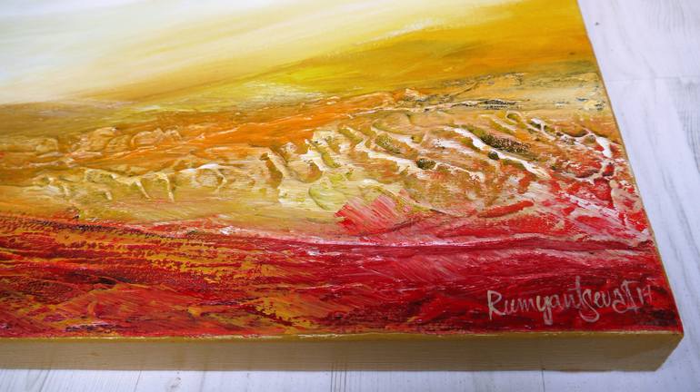 Original Abstract Landscape Painting by Irina Rumyantseva