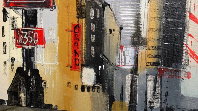 Original Abstract Cities Painting by Irina Rumyantseva