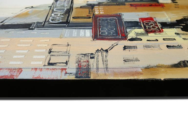 Original Abstract Cities Painting by Irina Rumyantseva