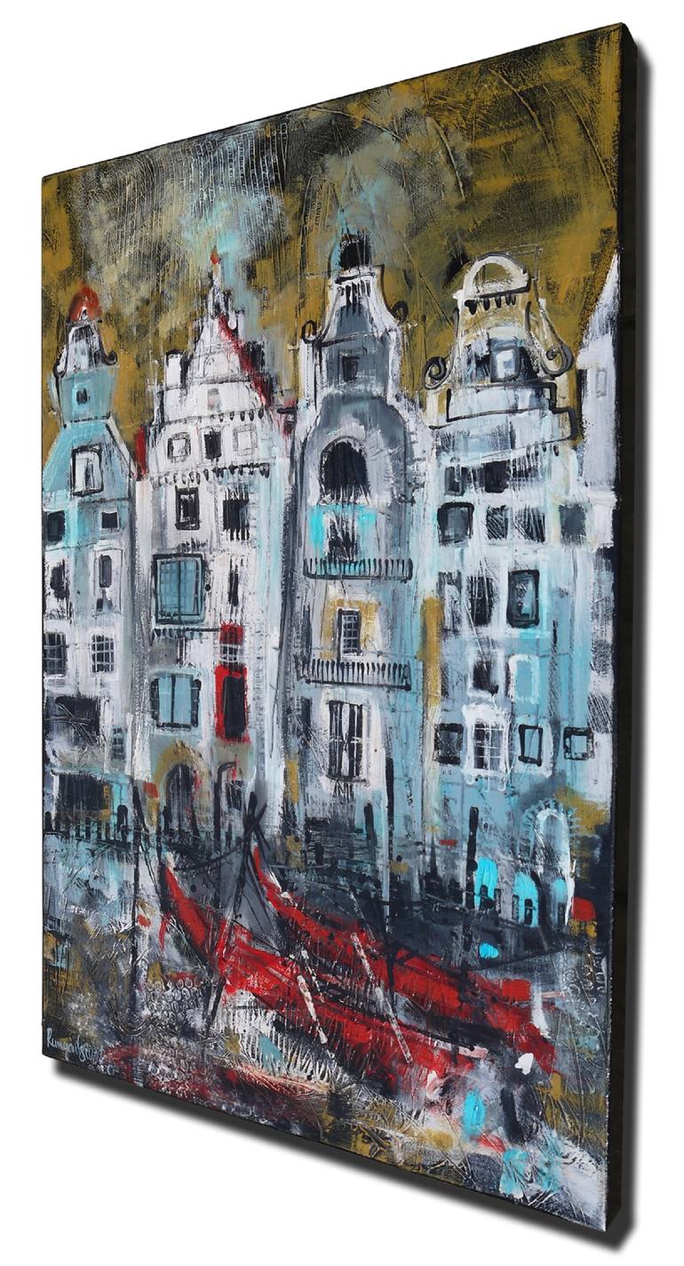 Original Impressionism Architecture Painting by Irina Rumyantseva