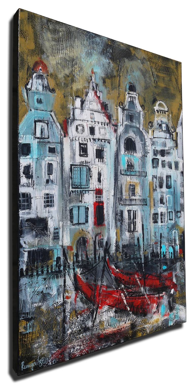 Original Impressionism Architecture Painting by Irina Rumyantseva