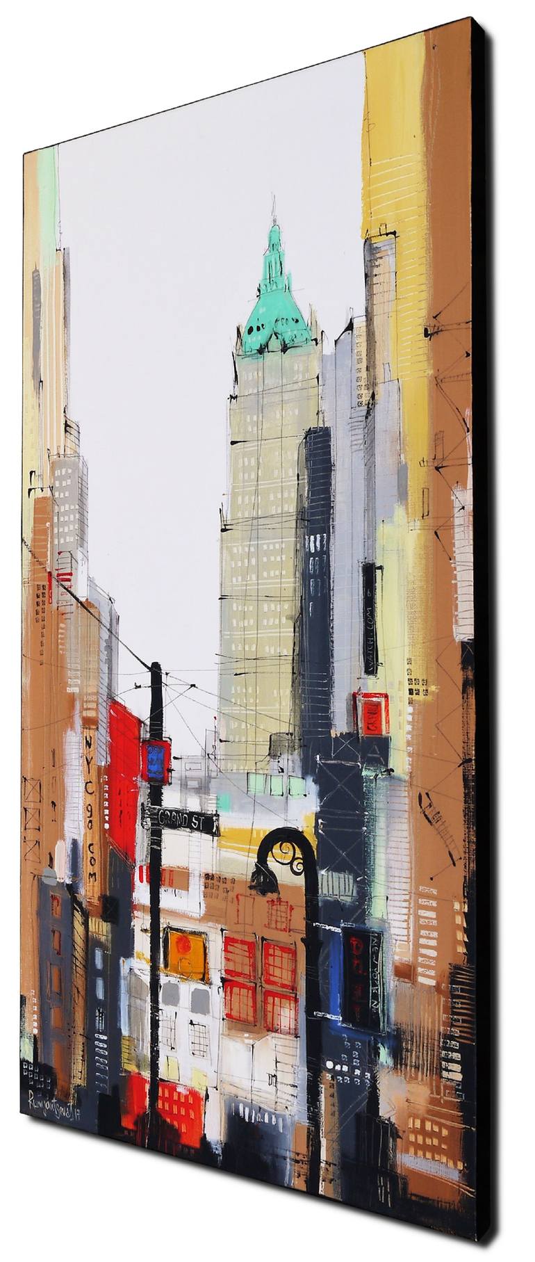 Original Impressionism Cities Painting by Irina Rumyantseva