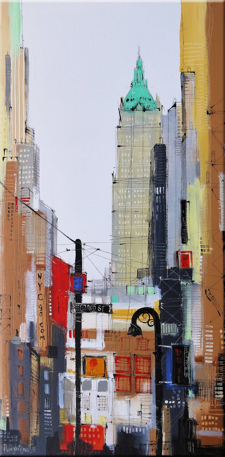 Original Impressionism Cities Painting by Irina Rumyantseva