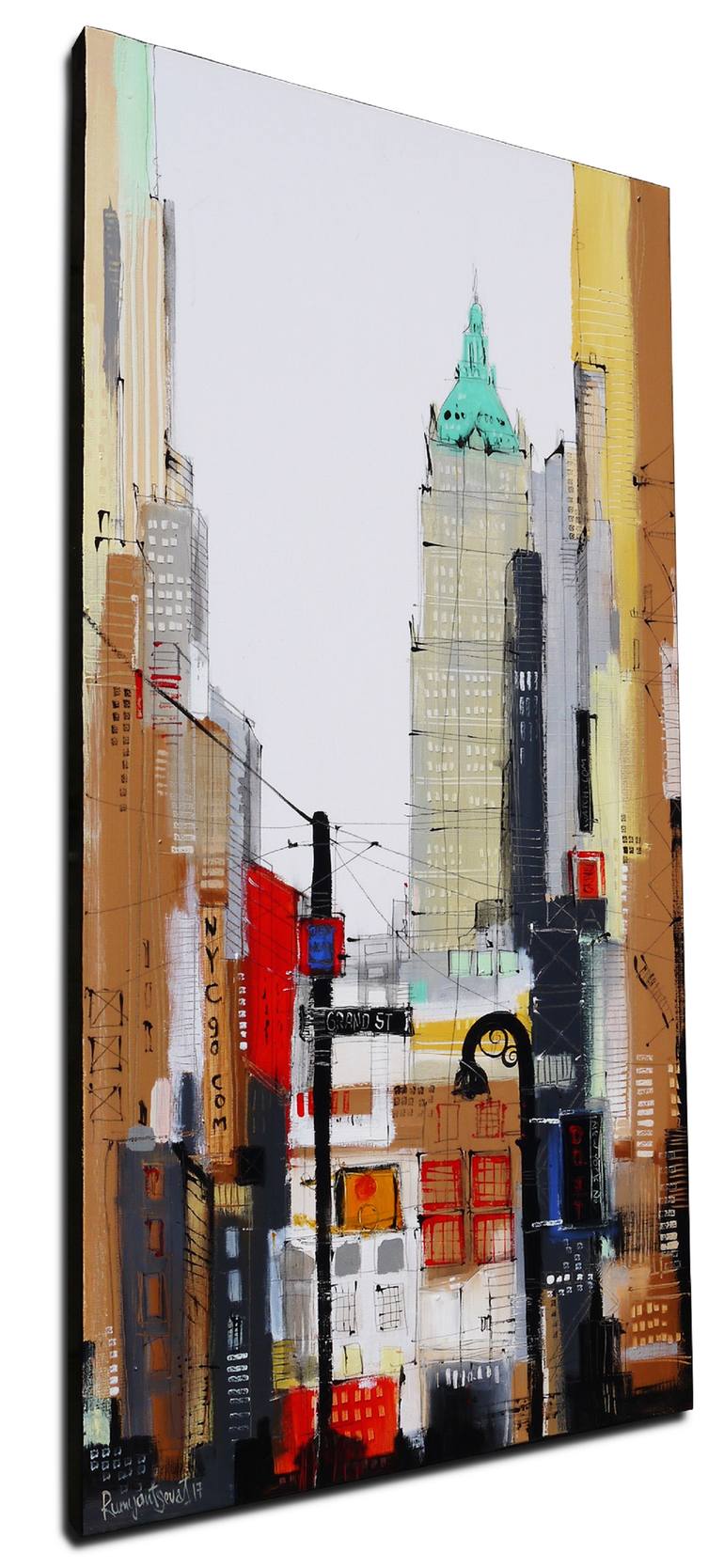 Original Impressionism Cities Painting by Irina Rumyantseva