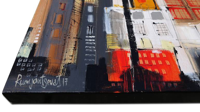 Original Impressionism Cities Painting by Irina Rumyantseva