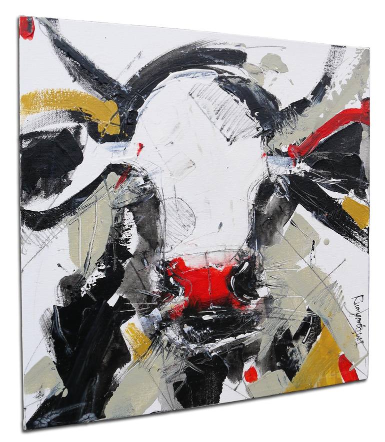 Original Abstract Expressionism Animal Painting by Irina Rumyantseva