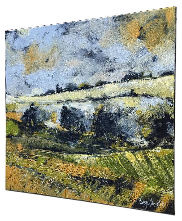 Original Abstract Expressionism Landscape Painting by Irina Rumyantseva
