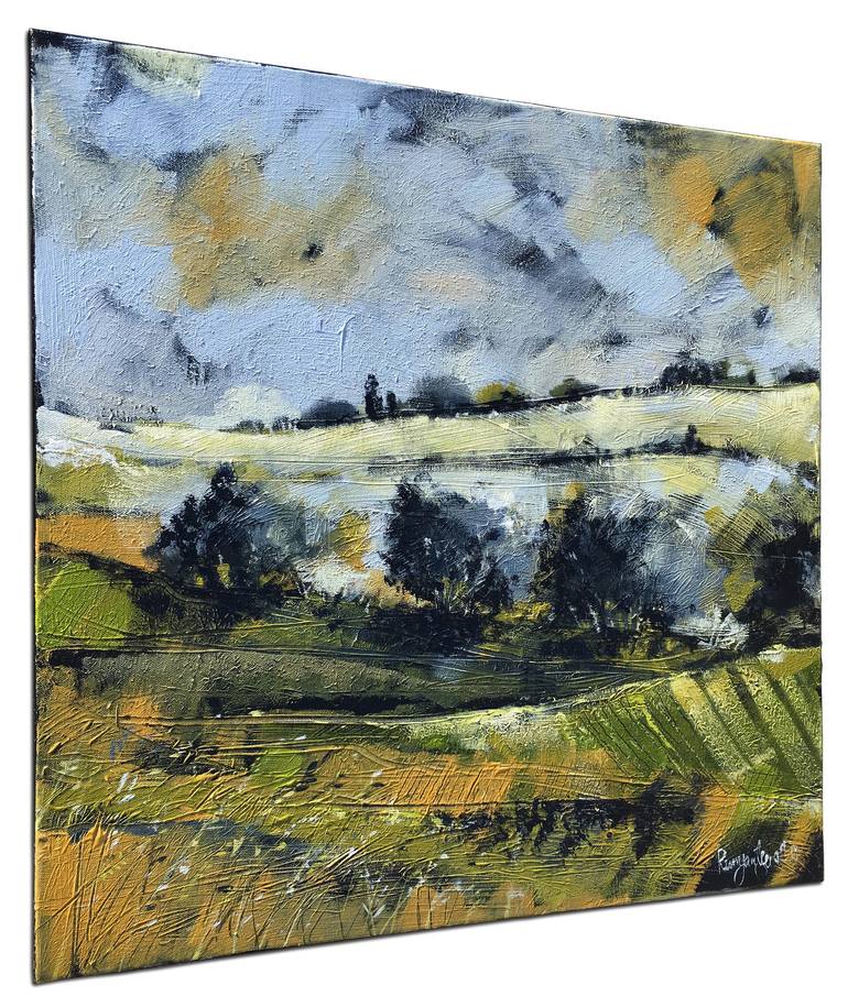 Original Abstract Expressionism Landscape Painting by Irina Rumyantseva