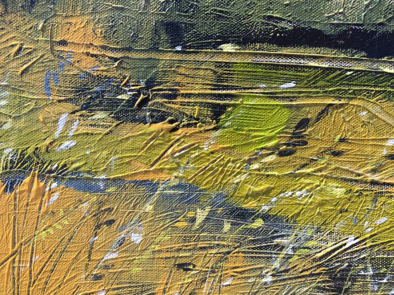 Original Abstract Expressionism Landscape Painting by Irina Rumyantseva