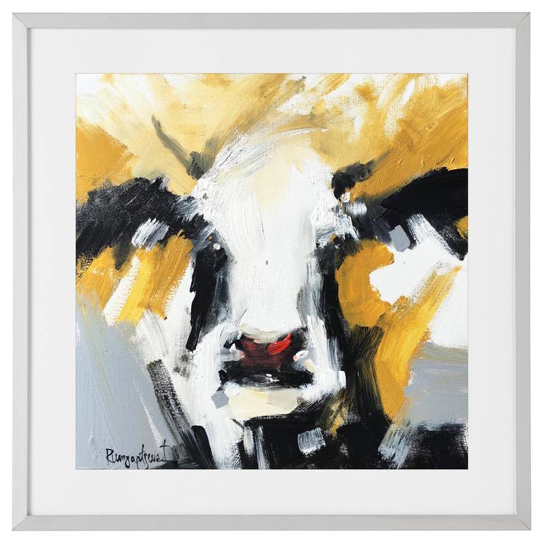 Original Abstract Expressionism Animal Painting by Irina Rumyantseva