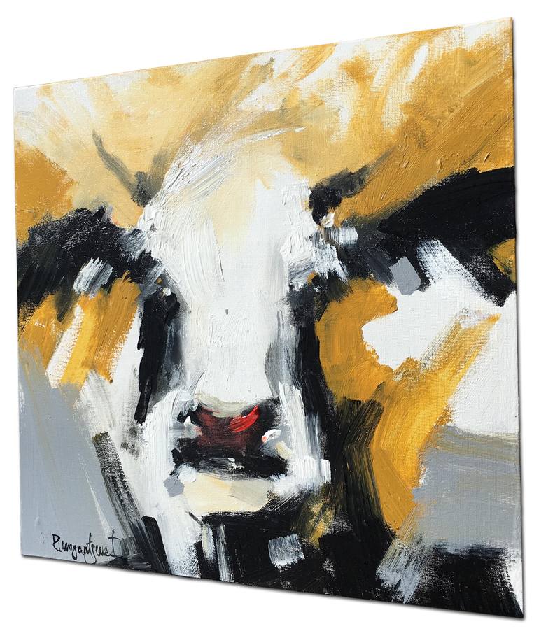 Original Abstract Expressionism Animal Painting by Irina Rumyantseva