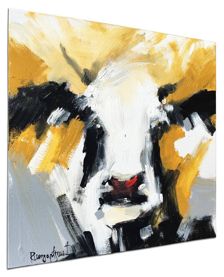 Original Abstract Expressionism Animal Painting by Irina Rumyantseva
