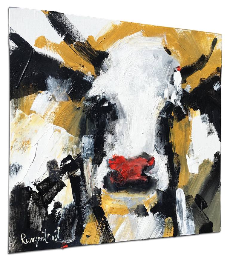 Original Abstract Expressionism Animal Painting by Irina Rumyantseva