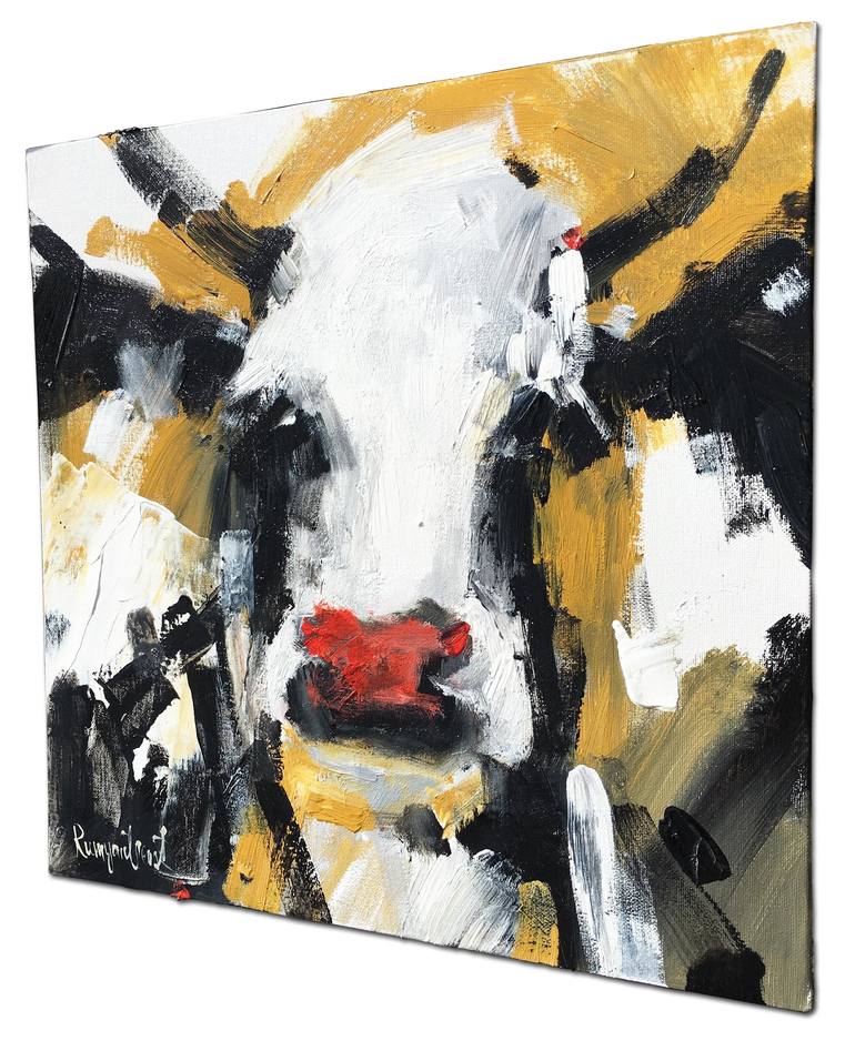 Original Abstract Expressionism Animal Painting by Irina Rumyantseva