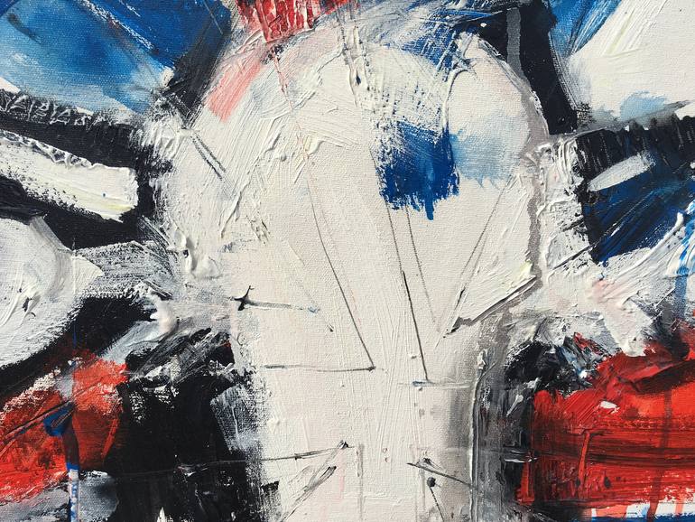 Original Abstract Expressionism Animal Painting by Irina Rumyantseva