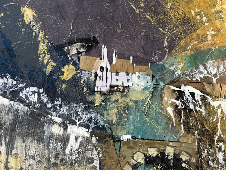 Original Abstract Landscape Painting by Irina Rumyantseva