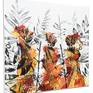 A colourful warming African tribal figurative painting using a palette knife and lots of texture and bright orange colour. 24 x 24 inch deep edge quality canvas wall art ready to hang. African tribe figurative painting using acrylics. 100% cotton canvas stretched over a 1.5 inch depth wooden frame. No further framing required.
The artist has shipped her work all over the world from Australia, USA and Canada to Dubai and Saudi Arabia and all over Europe fast and securely without any problems as the artwork is carefully packaged using layers of thick high quality bubble wrap, plus foam for the edges and solid reinforced cardboard boxes so even glass is protected from impact. All this plus the artwork is fully protected with insurance for peace of mind.
Worldwide shipping is available at a surprisingly low cost. See below for details.