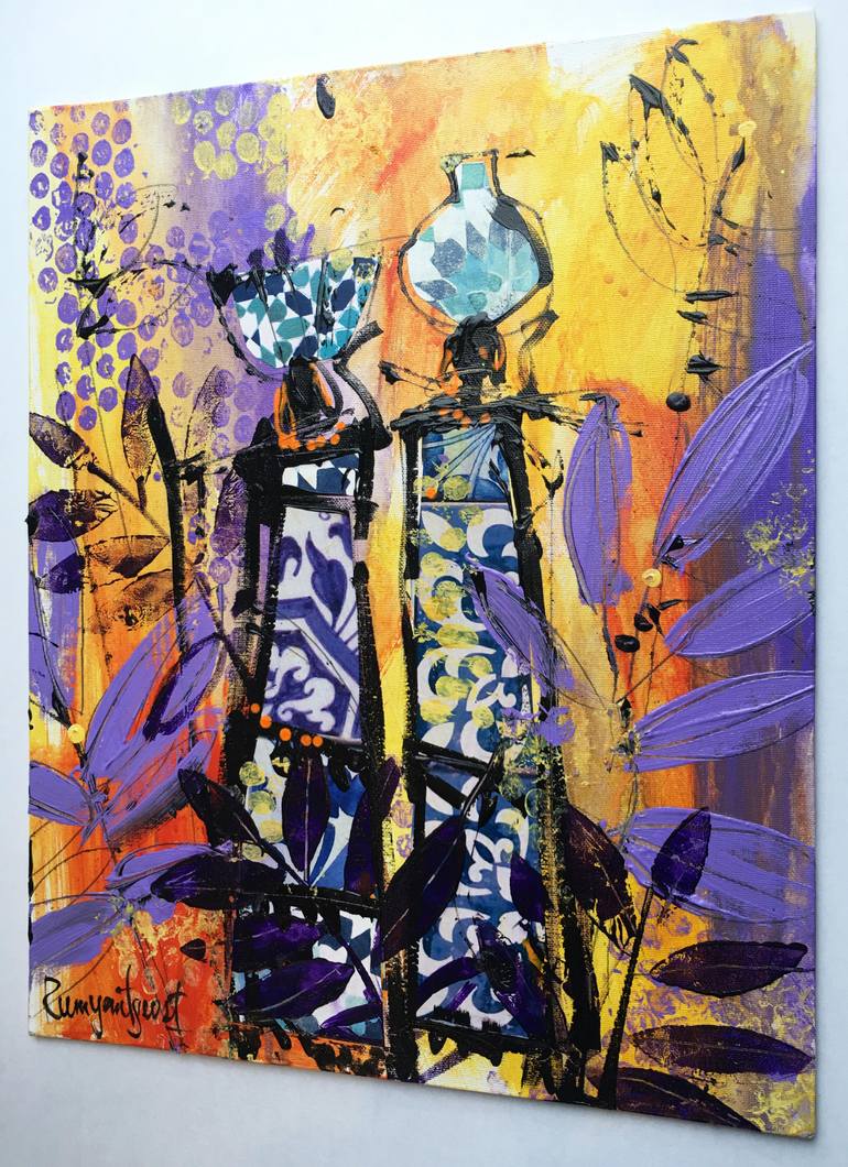 Original Abstract Expressionism Abstract Painting by Irina Rumyantseva