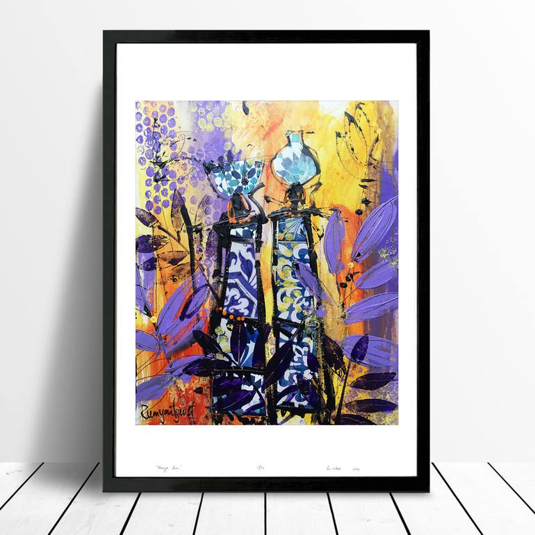Original Abstract Expressionism Abstract Painting by Irina Rumyantseva