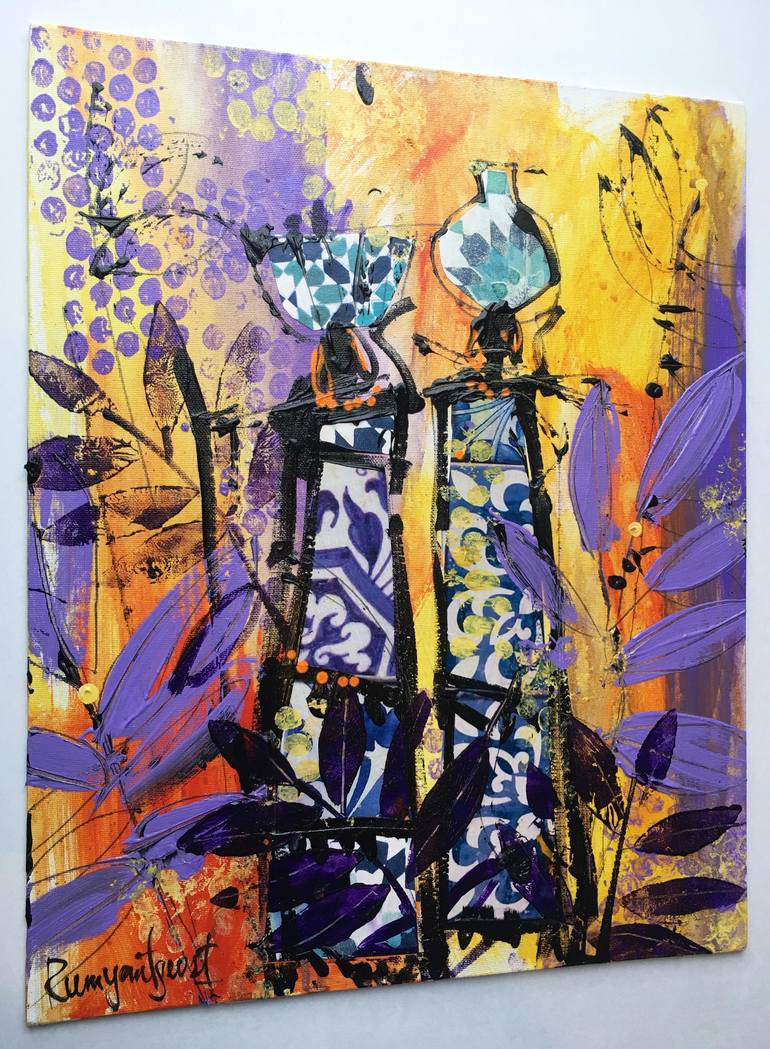 Original Abstract Expressionism Abstract Painting by Irina Rumyantseva