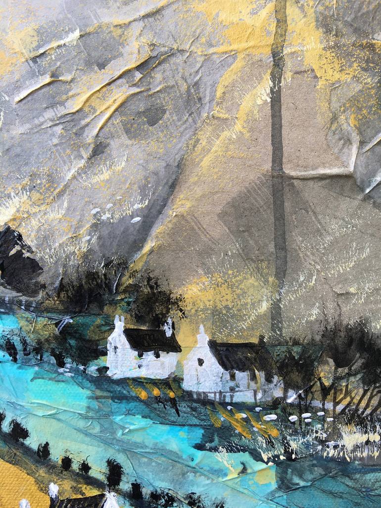 Original Abstract Expressionism Landscape Painting by Irina Rumyantseva