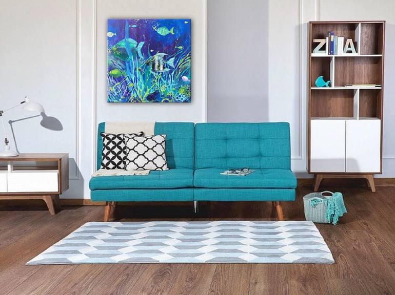 Original Abstract Expressionism Animal Painting by Irina Rumyantseva