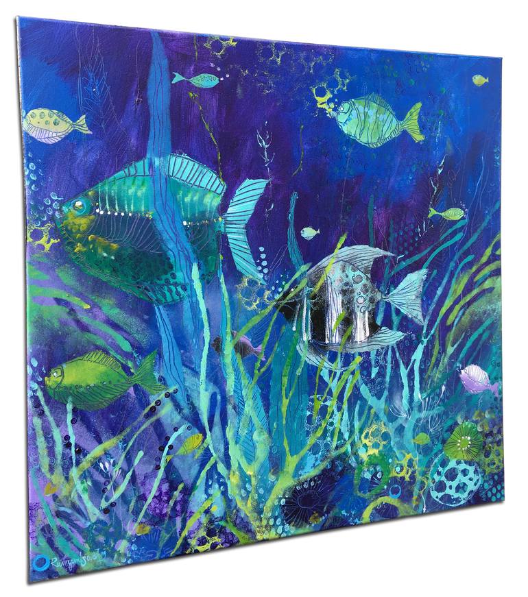 Original Abstract Expressionism Animal Painting by Irina Rumyantseva