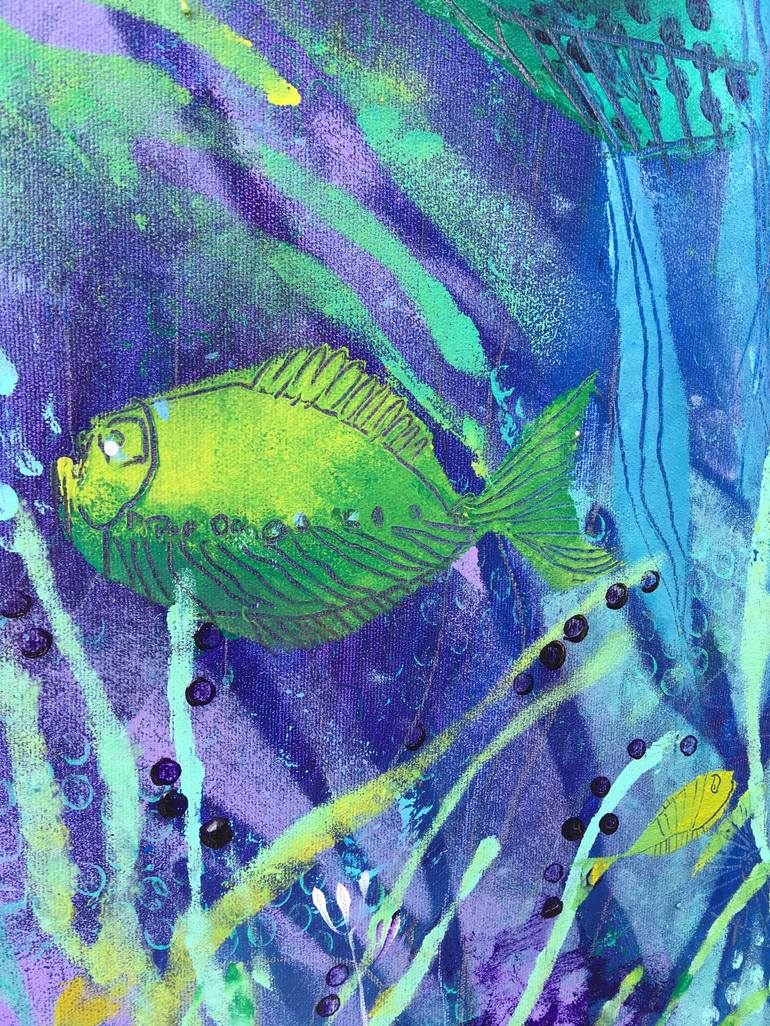 Original Fish Painting by Irina Rumyantseva