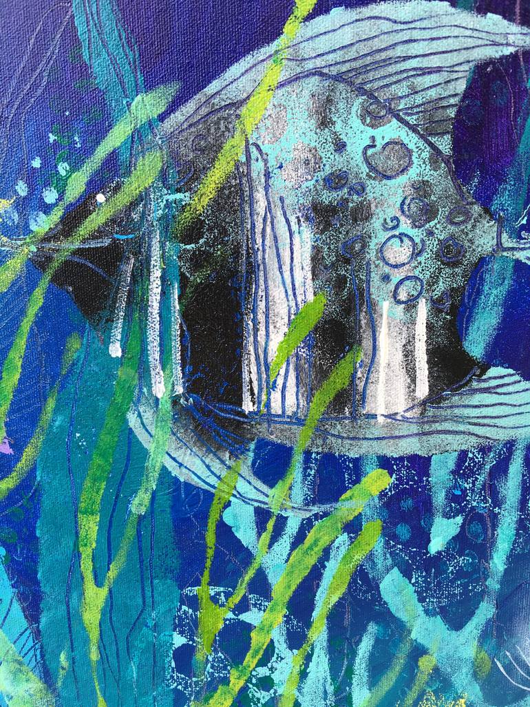 Original Abstract Expressionism Animal Painting by Irina Rumyantseva