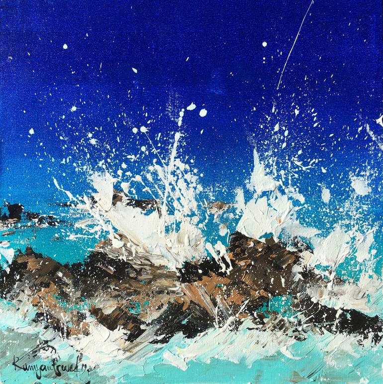 Ocean Waves 6 Painting by Irina Rumyantseva | Saatchi Art