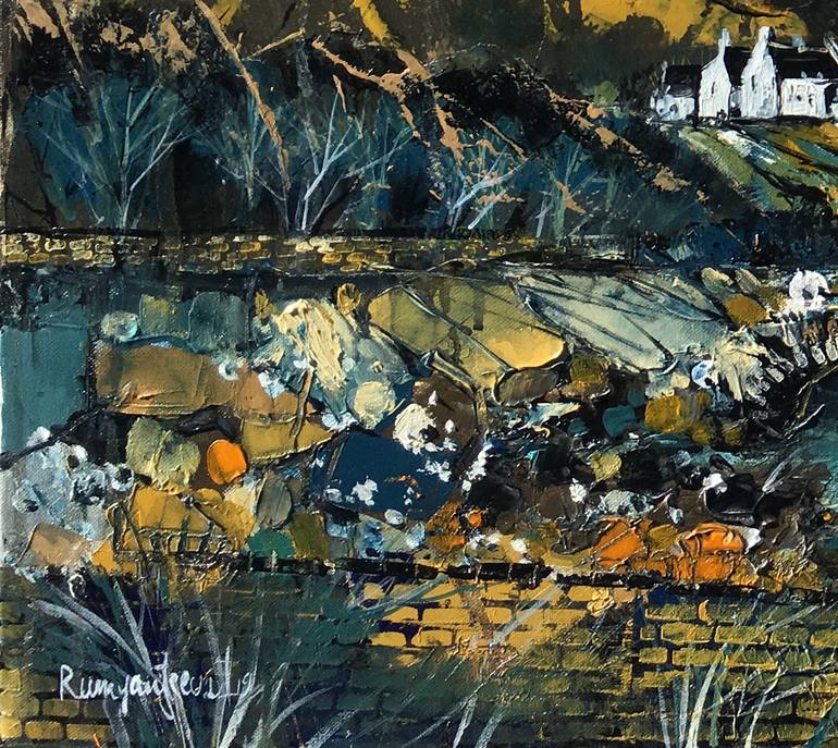 Original Impressionism Landscape Painting by Irina Rumyantseva
