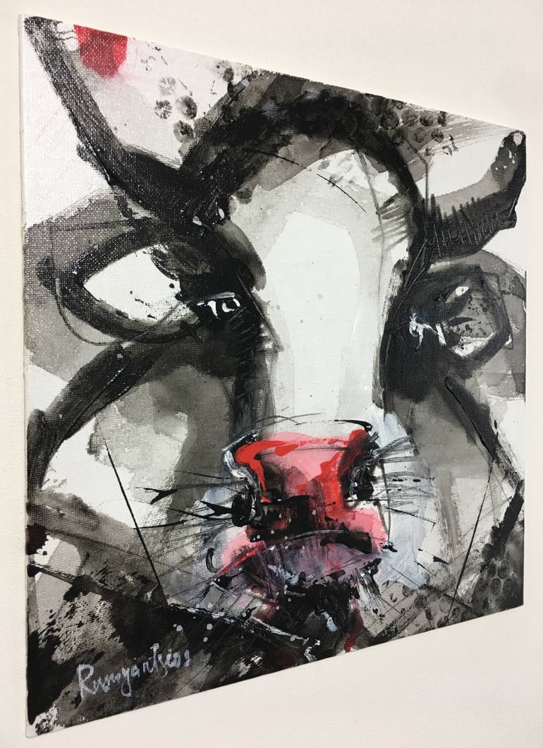 Original Abstract Animal Painting by Irina Rumyantseva
