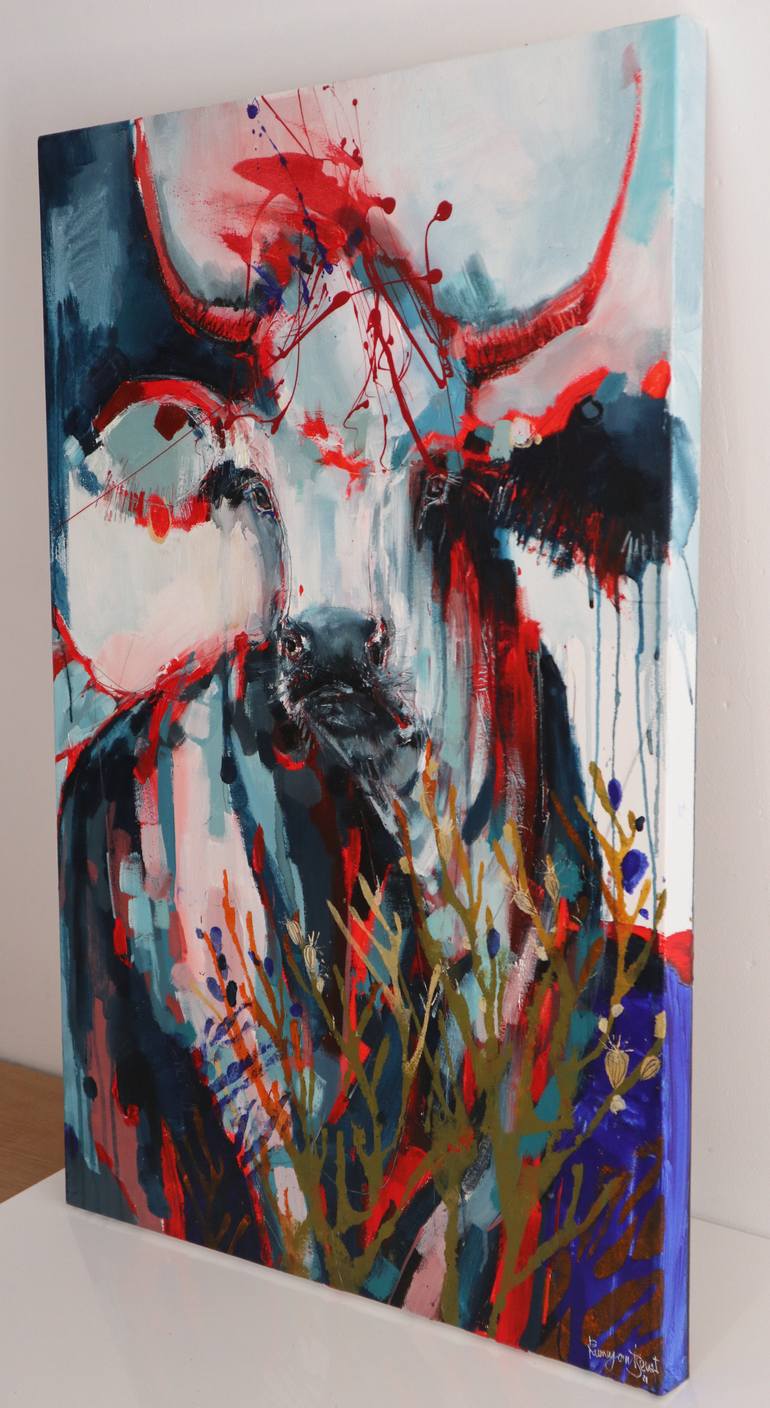 Original Figurative Animal Painting by Irina Rumyantseva