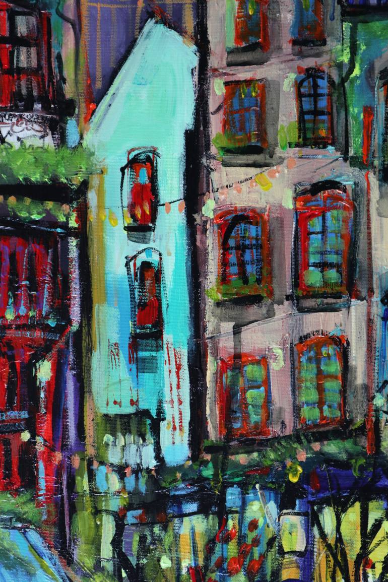 Original Abstract Outer Space Painting by Irina Rumyantseva