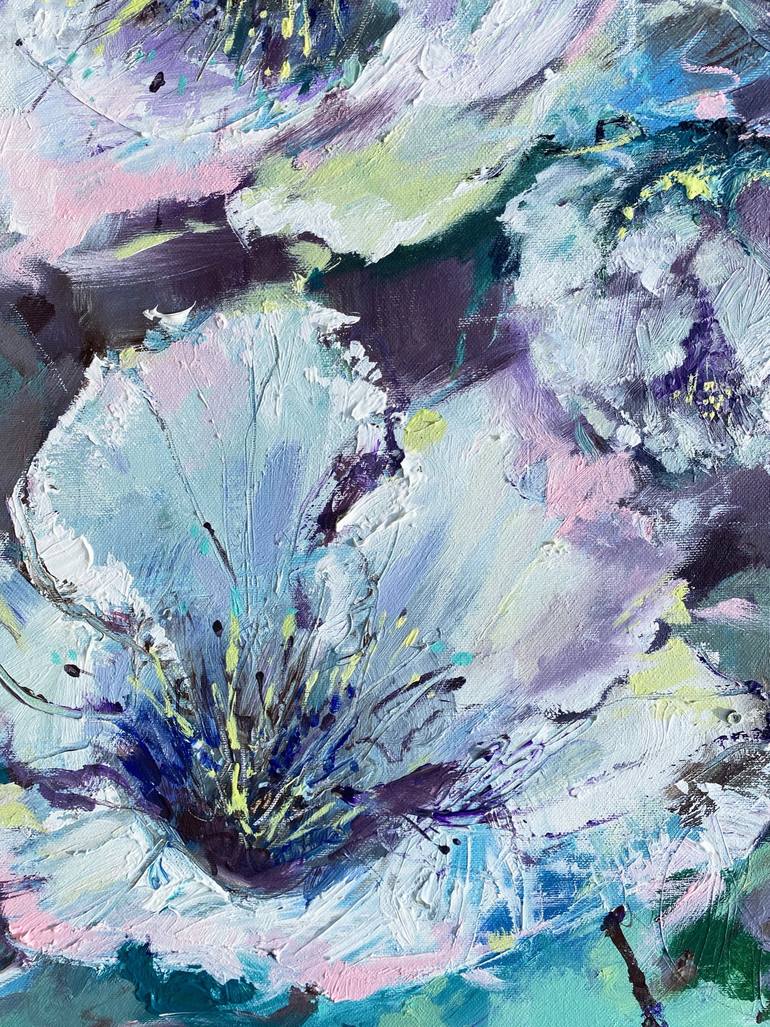 Original Abstract Expressionism Floral Painting by Irina Rumyantseva