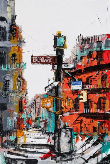 Print of Abstract Expressionism Cities Paintings by Irina Rumyantseva