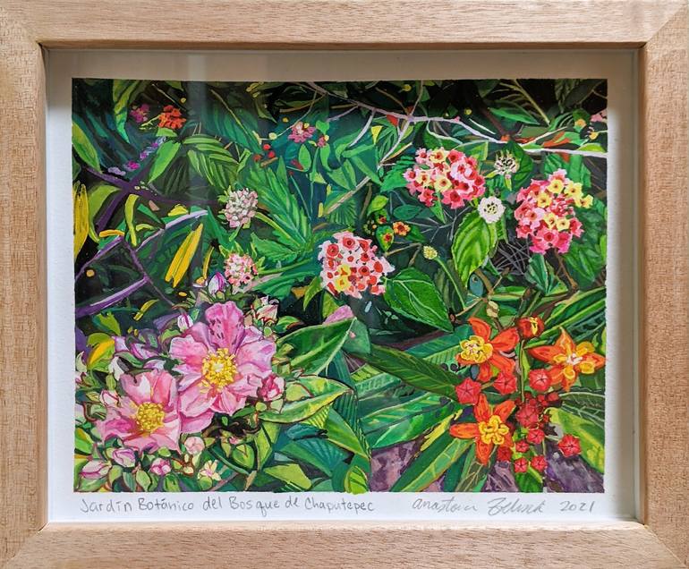 Original Impressionism Floral Painting by Anastasia Zielinski