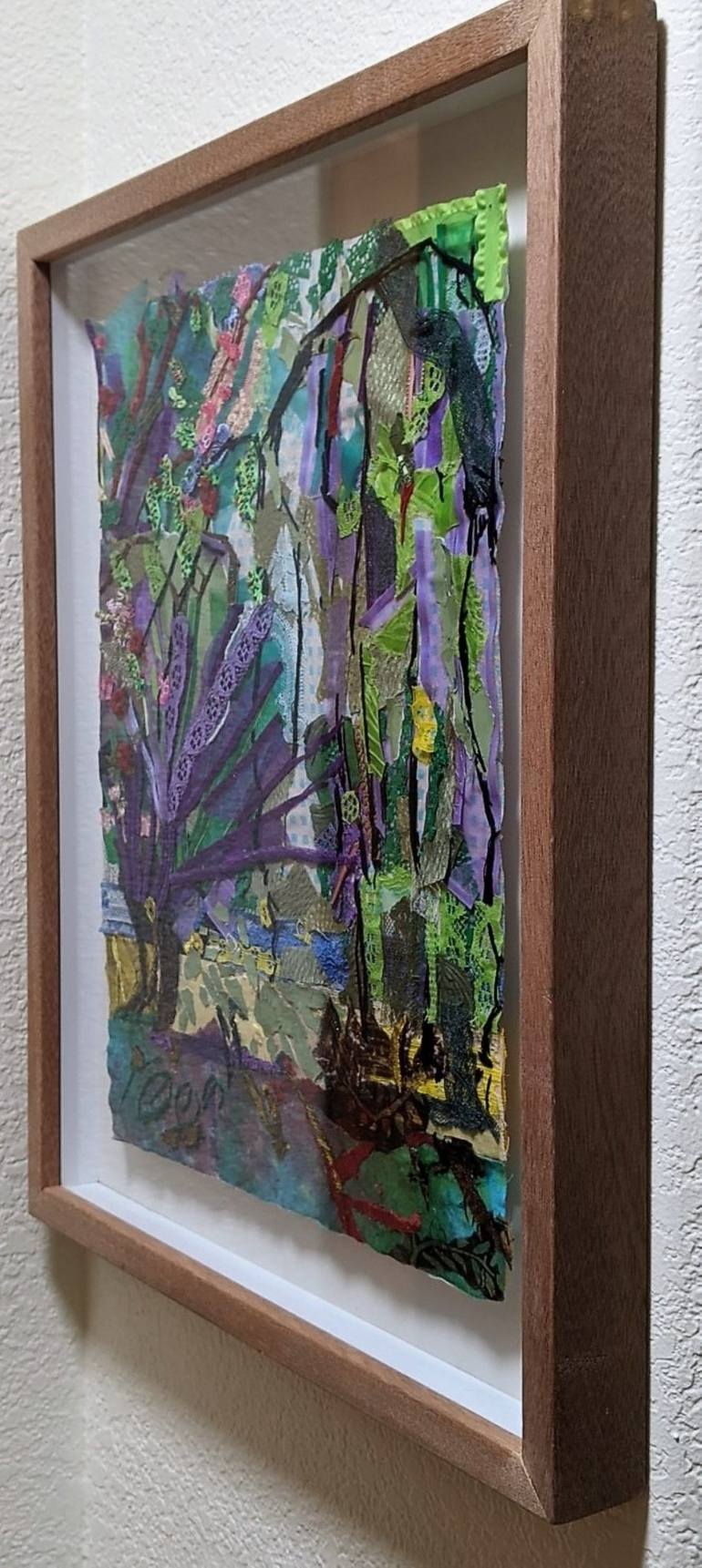 Original Expressionism Botanic Collage by Anastasia Zielinski