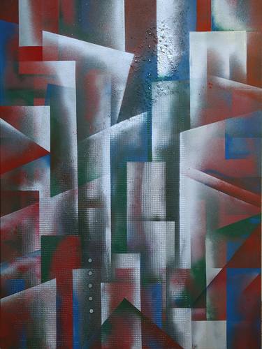 Original Abstract Architecture Paintings by Jack N Mohr