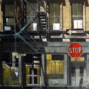 Original Street Art Cities Paintings by M O