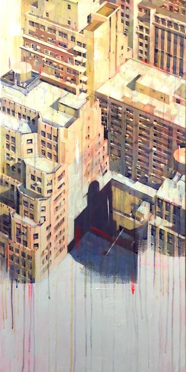 Original Figurative Architecture Paintings by M O
