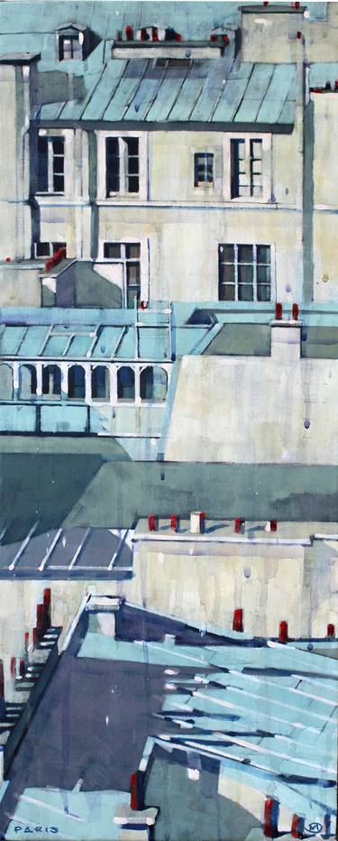 Original Architecture Paintings by M O