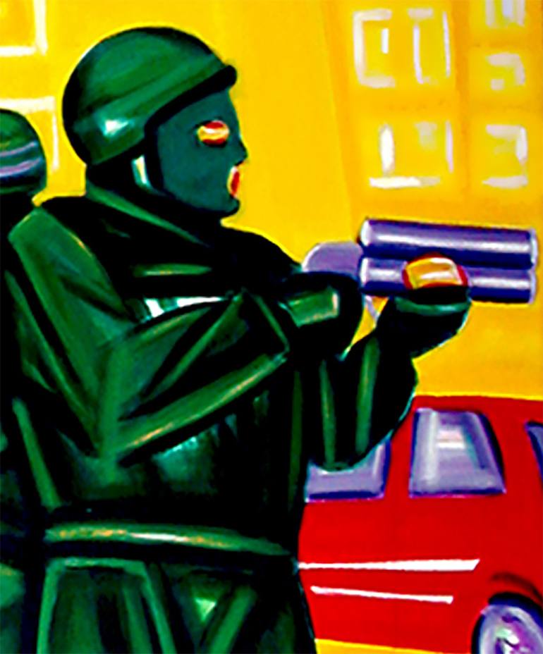 Original Street Art Political Painting by Elizabeth Roman
