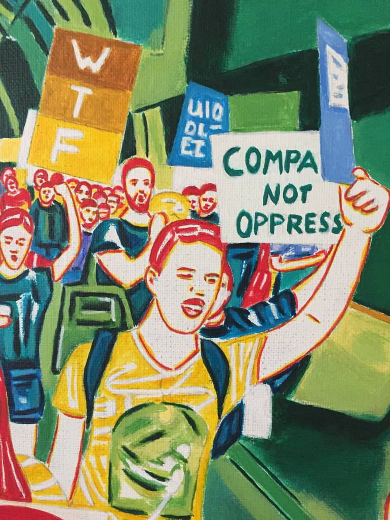 Original Figurative Pop Culture/Celebrity Painting by Elizabeth Roman